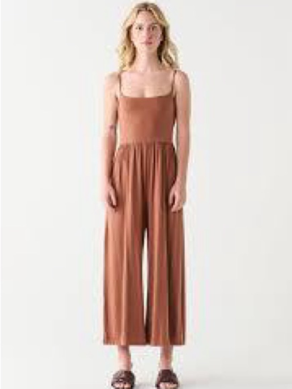 SHEIN Rust Spaghetti Strap Maxi Dress